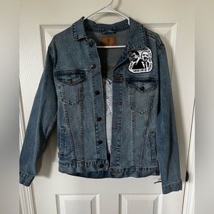 Malcom X & MLK denim jacket